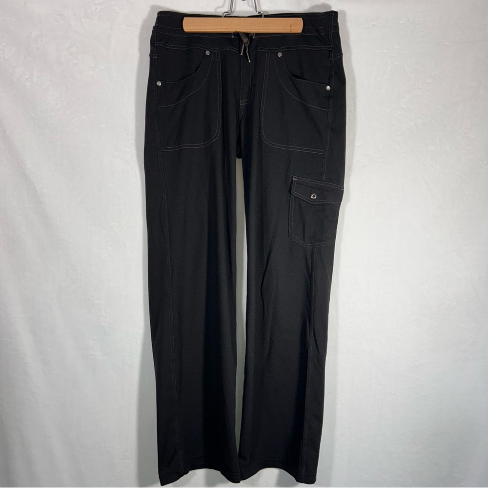 Kuhl Womens 8 Short Black Pull-On Stretch Cargo Pants Hiking Athleisure Outdoors